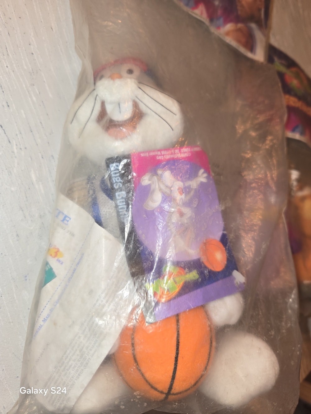 Space Jam Bugs Bunny Plush Nerdlucks 1996 MCdonalds Nip - Picture 2 of 5